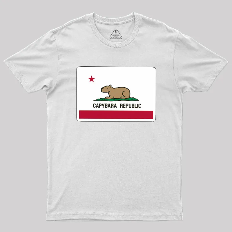 Capybara Flag Geek T-Shirt - Image 11