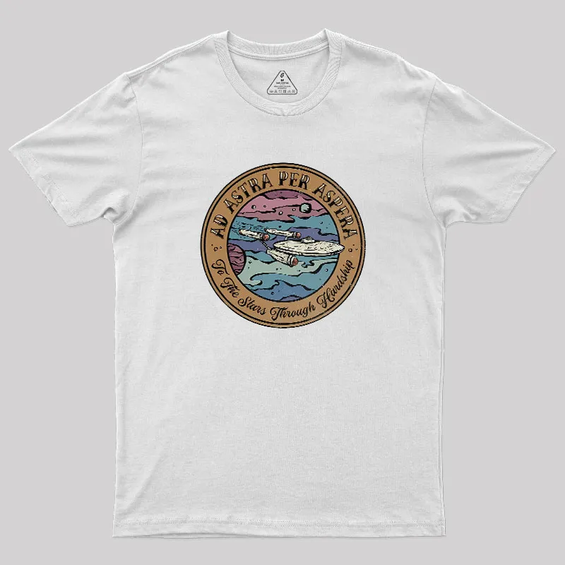 Ad Astra Per Aspera Geek T-Shirt - Image 11