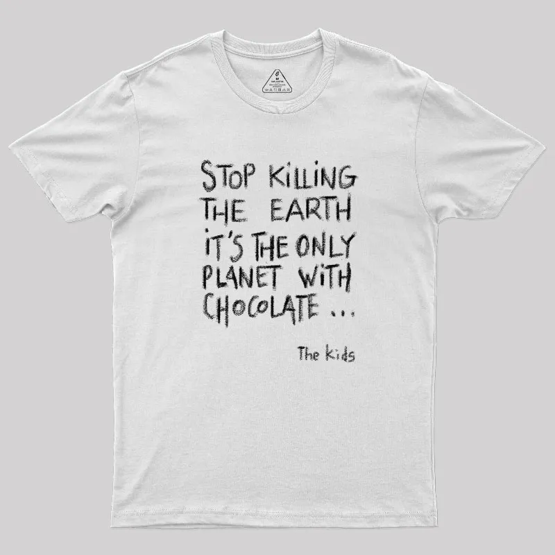 Save The Chocolate Geek T-Shirt - Image 11