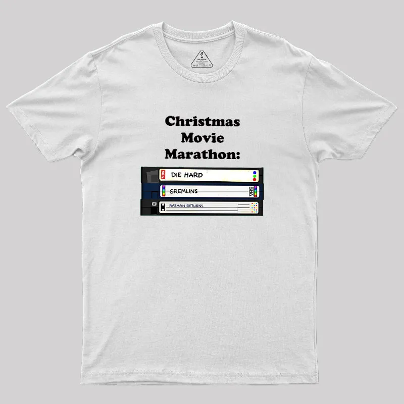 Christmas Movie Marathon Geek T-Shirt - Image 11