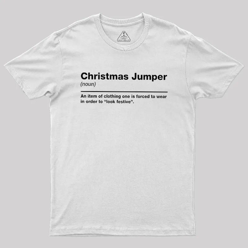 Christmas Jumper Sarcastic Definition Geek T-Shirt - Image 11