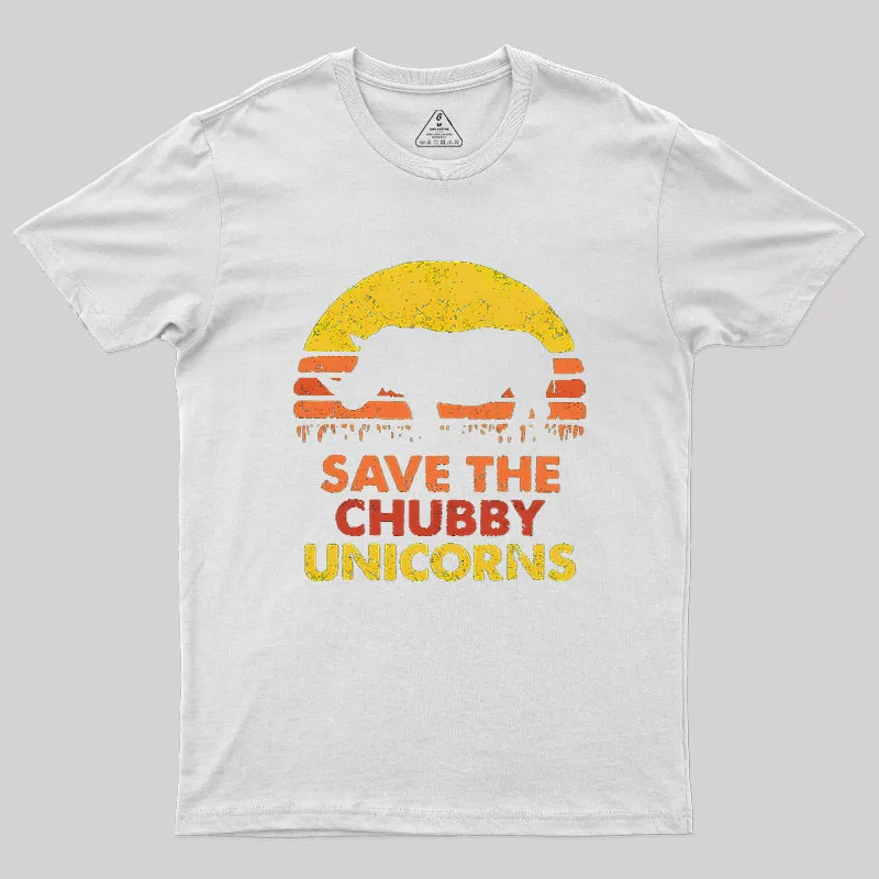 Save The Chubby Unicorns Geek T-Shirt - Image 7