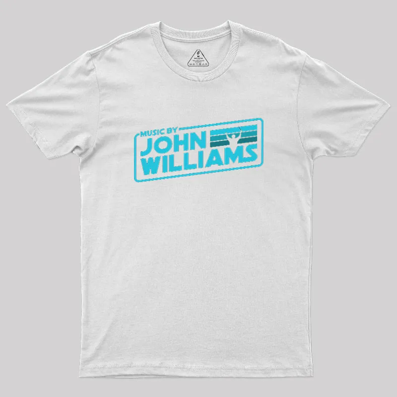 Music by John Williams Blue Shadow Geek T-Shirt - Image 8