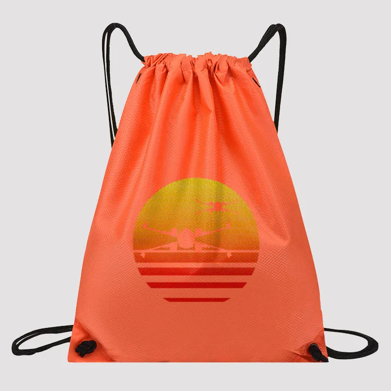 Sunset Wing Starfighter Drawstring Cinch Bag - Image 3