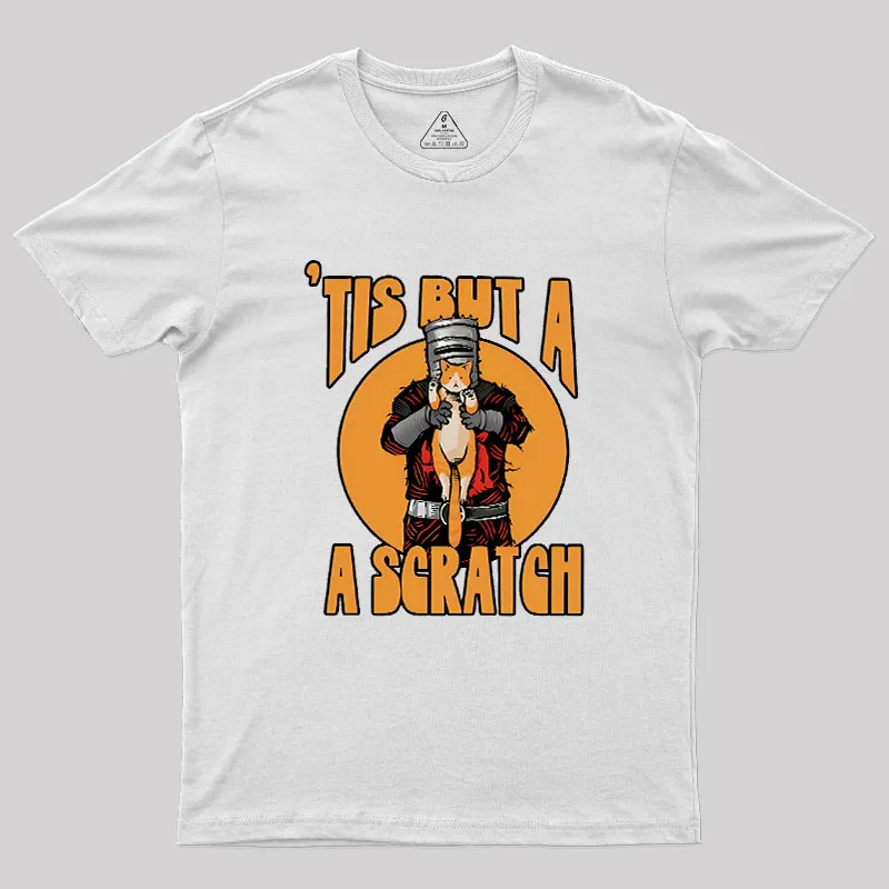 Tis But A Scratch The Black Knight Vs Cat Knight & Kitt Geek T-Shirt - Image 11