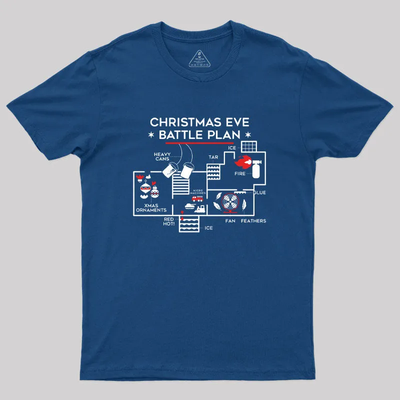 Christmas Eve Battle Plan Geek T-Shirt - Image 3