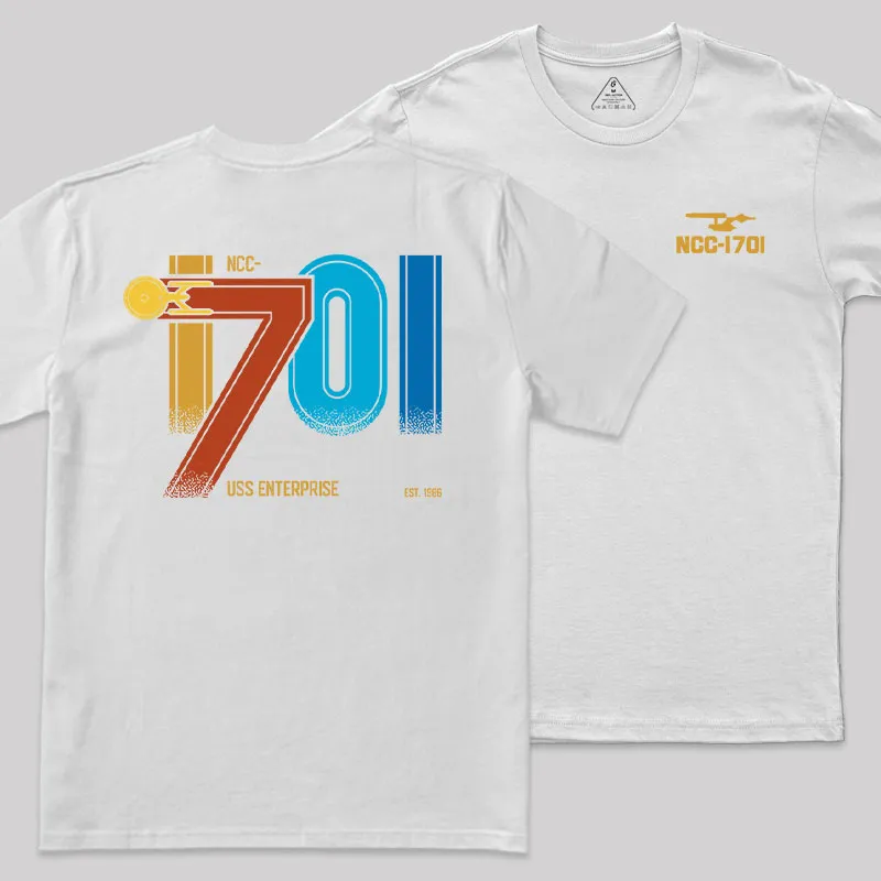 Scifi Spacecraft Front and Back Printed Geek T-Shirt - Image 6