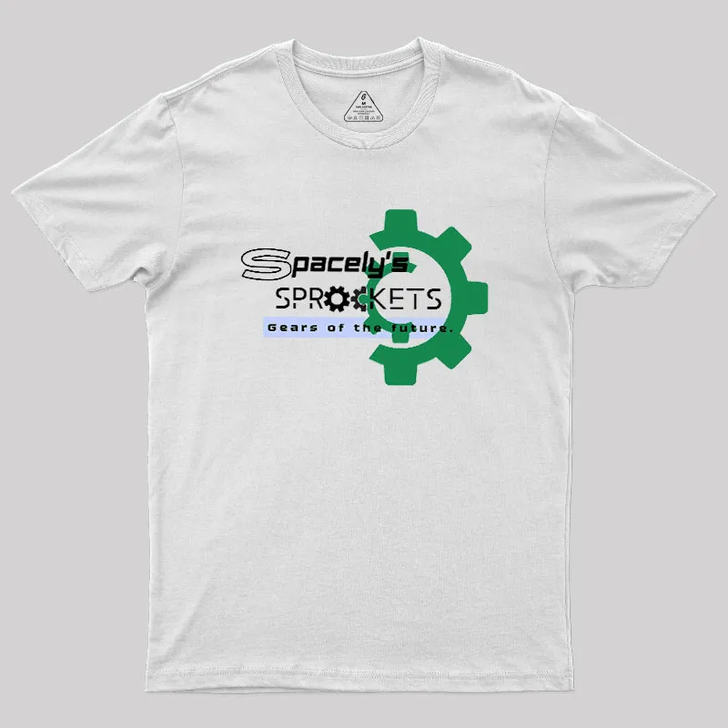 Spacely's Sprockets Futuristic-Retro Geek T-Shirt - Image 8
