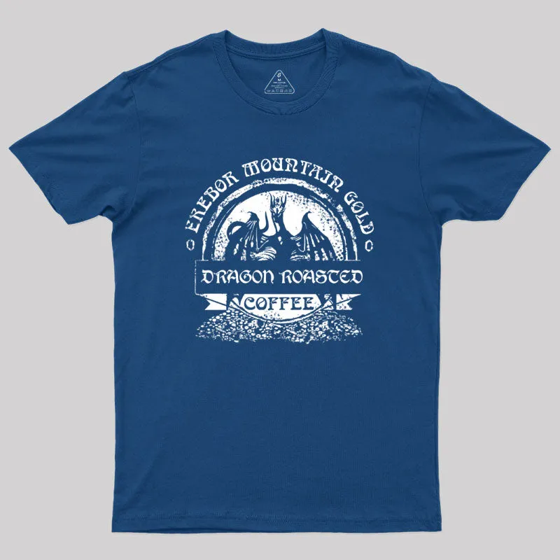 Alternative view of Erebor Mountain Gold Coffee Geek T-Shirt