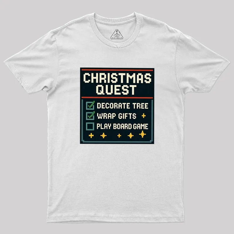 Christmas Quest Geek T-Shirt - Image 11