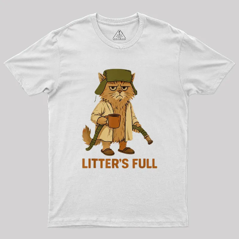 Litters Full Funny Cat Lovers Christmas Xmas Geek T-Shirt - Image 10