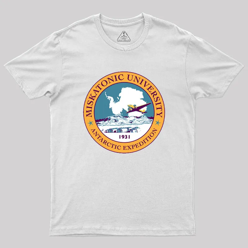 Miskatonic University Antarctic Expedition 1931 Geek T-Shirt - Image 11