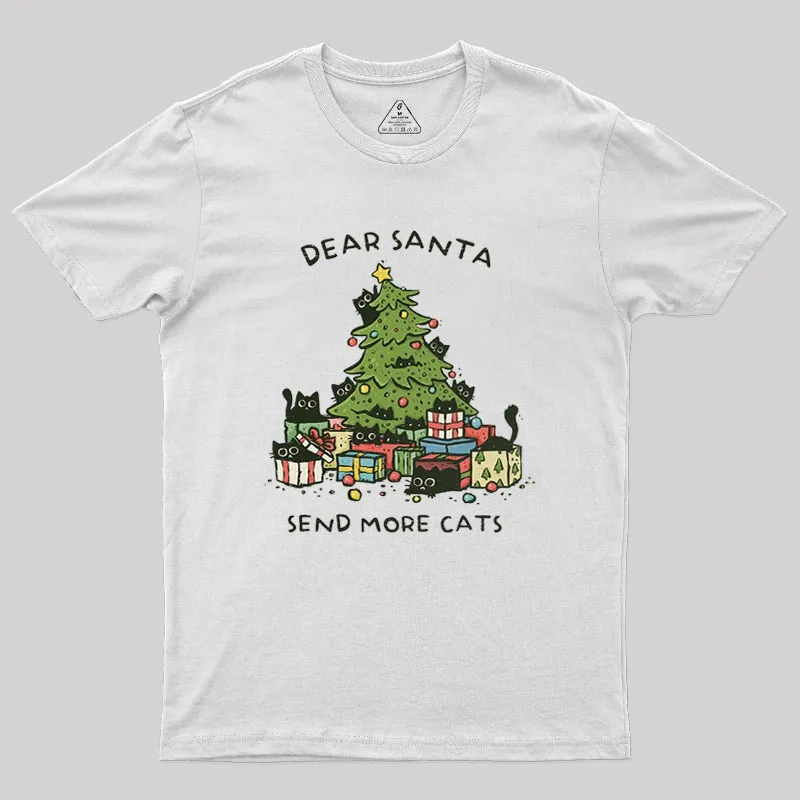 Send More Cats Geek T-Shirt - Image 9