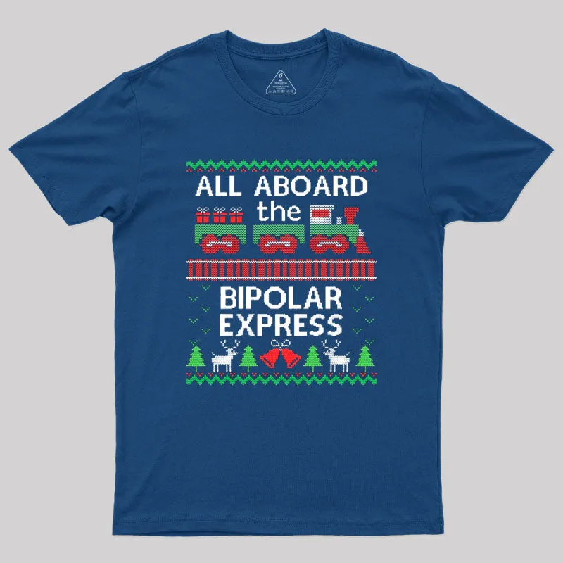 Bipolar Express Train Geek T-Shirt - Image 2