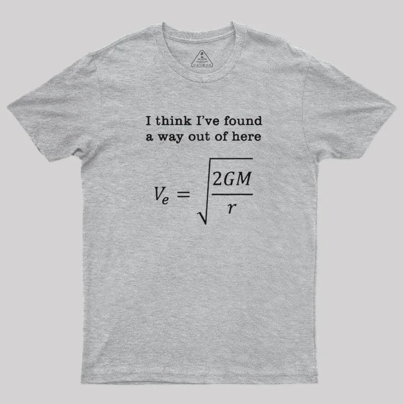 Escape Velocity Gravity Physics Engineer T-Shirt - Image 9