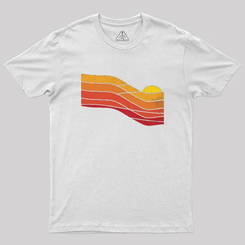 70s Retro Sunset Geek T-Shirt - Image 8