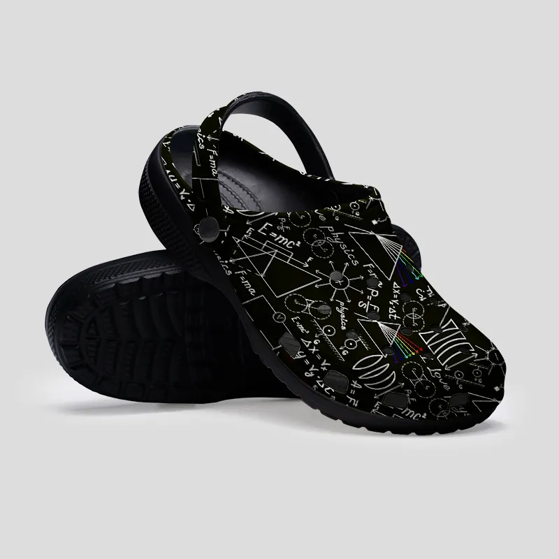 Physics Notes Geek Rubber Clogs - Image 2