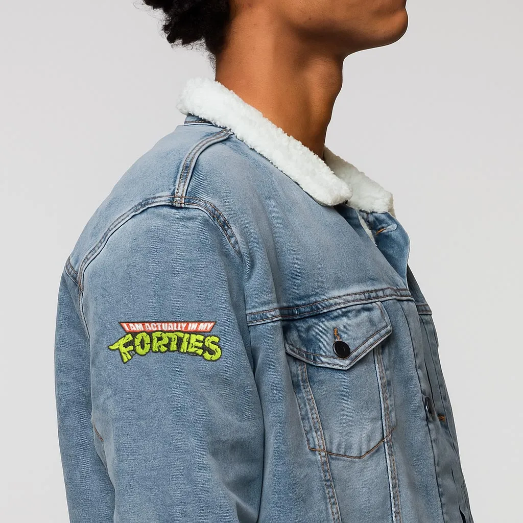 I Am Actually In My Forties Geek Embroidered Patch