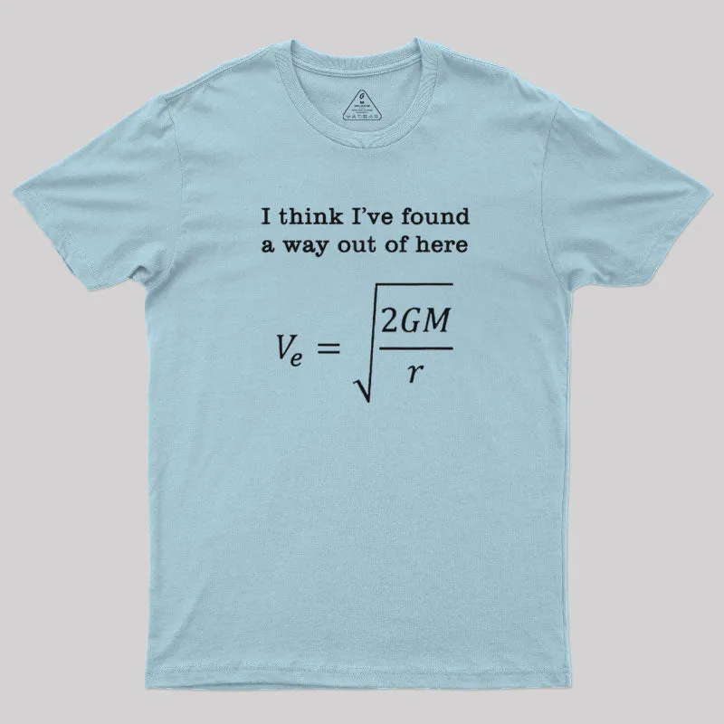 Escape Velocity Gravity Physics Engineer T-Shirt - Image 8