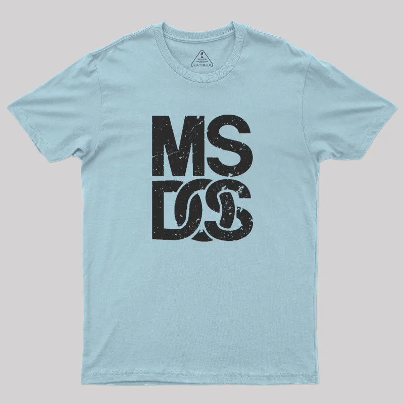 MS DOS Vintage 80s Computer T-Shirt - Image 8