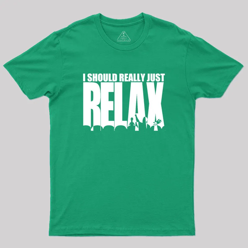 MST3K Says RELAX Geek T-Shirt - Image 9