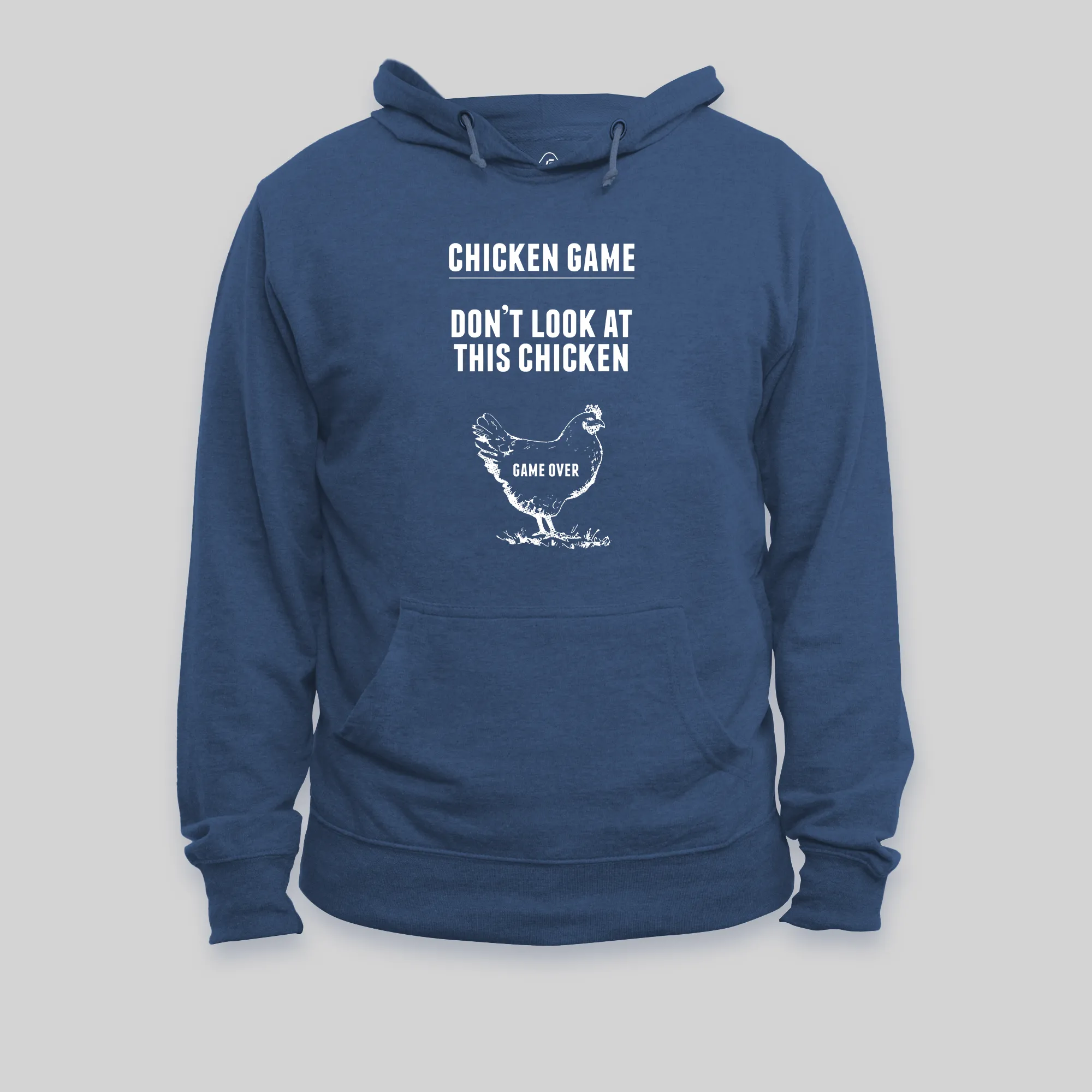 Alternative view of Chicken Game Nerd Hoodie