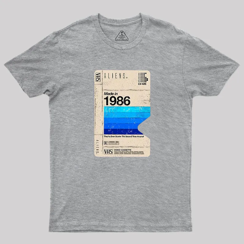 Aliens Blank Tape Geek T-Shirt - Image 4