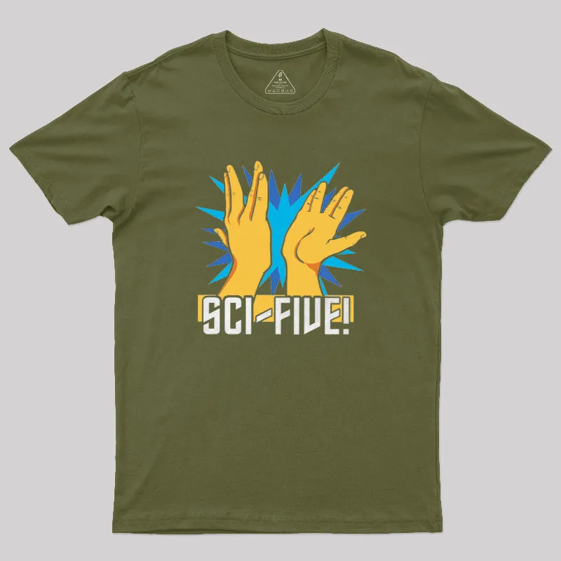 Sci-Five! Geek T-Shirt - Image 3