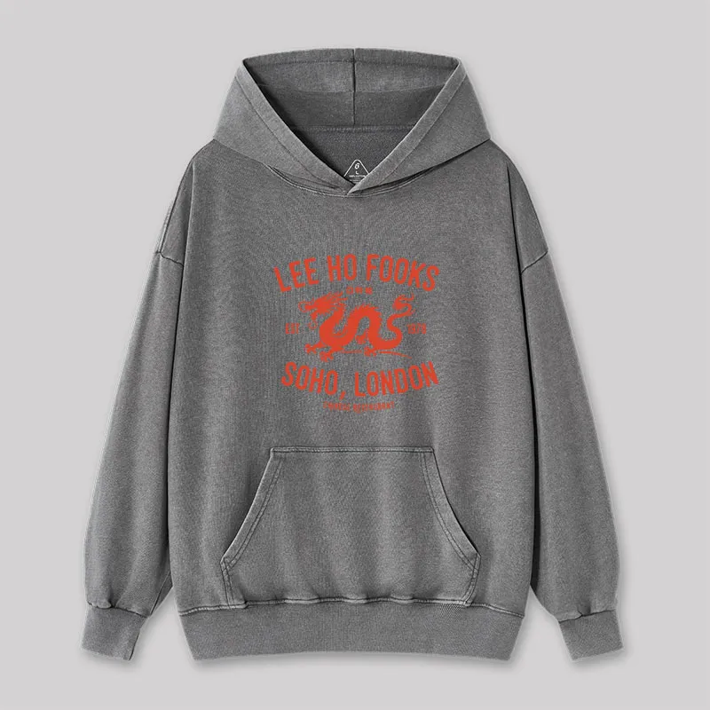 Alternative view of Lee Ho Fooks Vintage Resto Washed Hoodie
