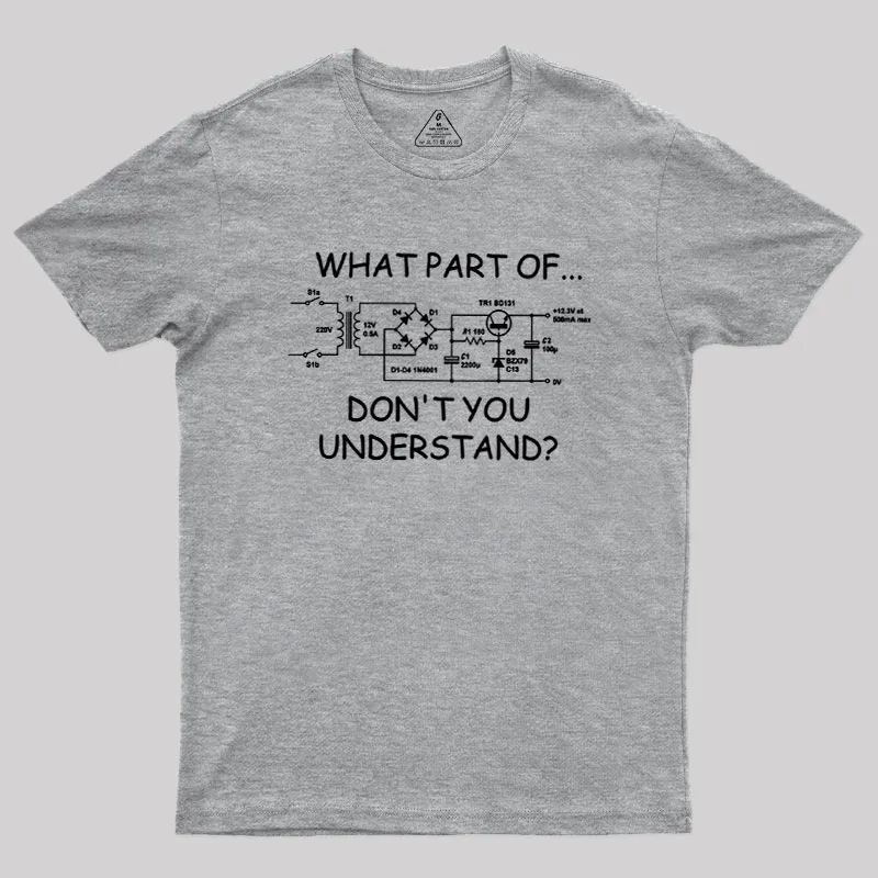 What Part Dont You Understand Geek T-Shirt - Image 4