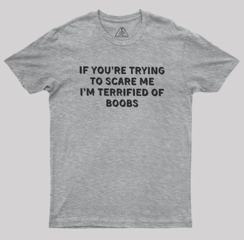 Terrified Humor Geek T-Shirt - Image 4