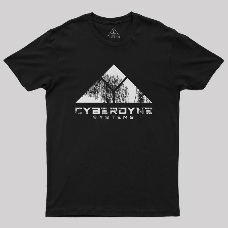 Worn Cyberdyne Logo Nerd T-Shirt