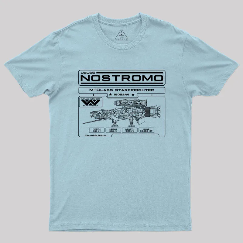 Nostromo Blueprint T-Shirt - Image 8