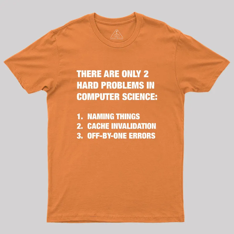 Only 2 Hard Problems In Computer Science Geek T-Shirt - Image 7