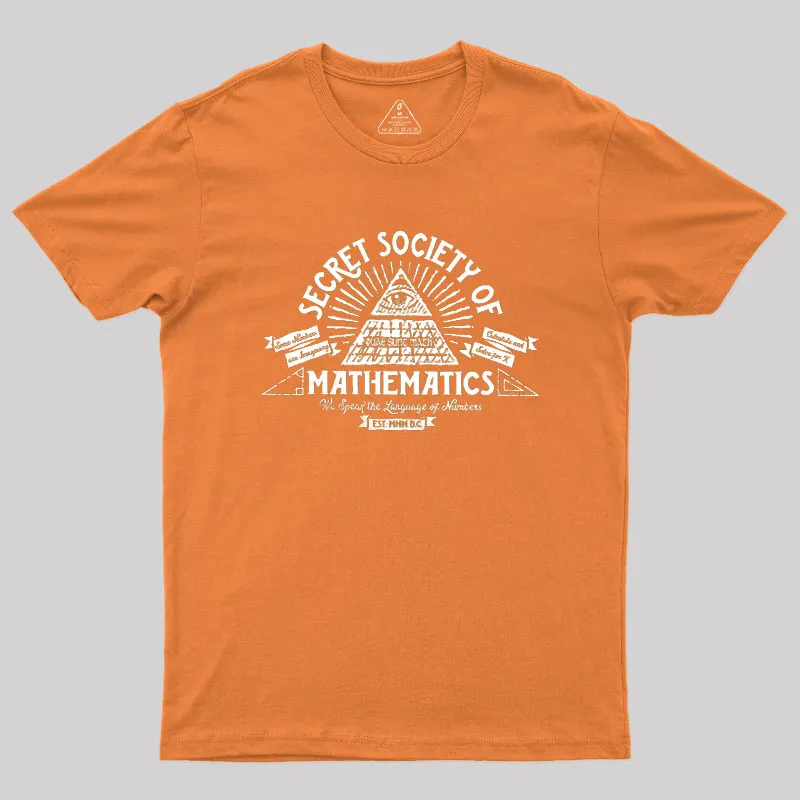 Illumathnati - Secret Society of Math Geek T-Shirt - Image 7