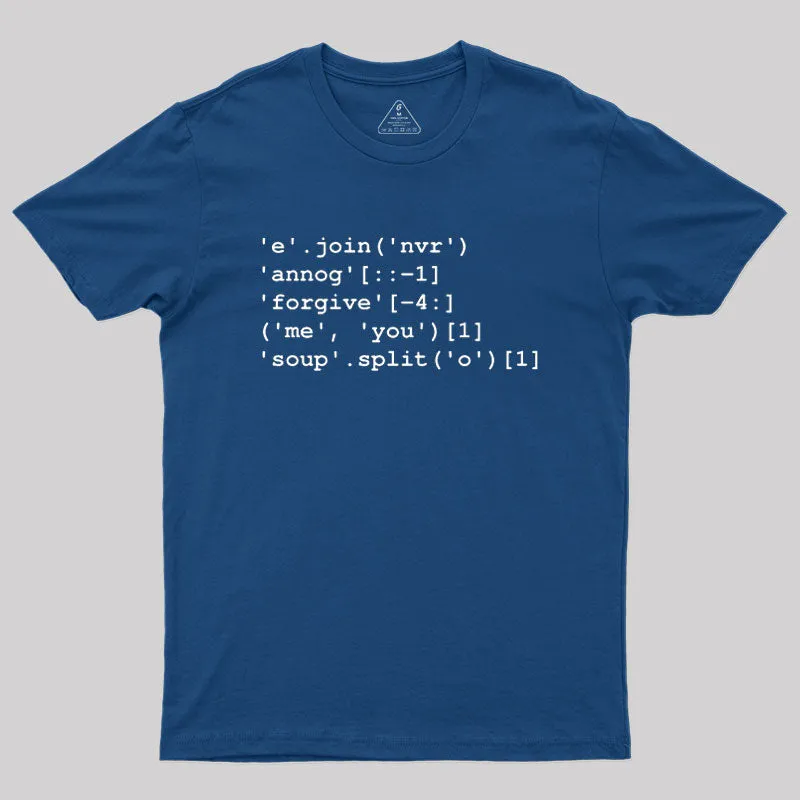 Alternative view of Rick Roll in Python Geek T-Shirt