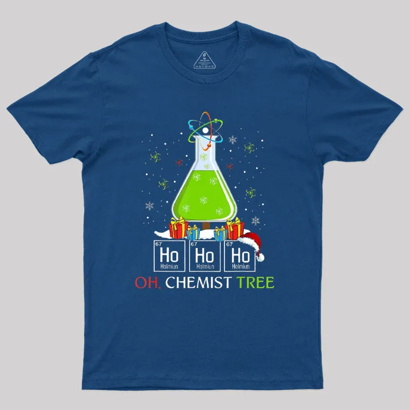 Science Christmas Oh Chemist Tree Chemistree Geek T-Shirt - Image 2