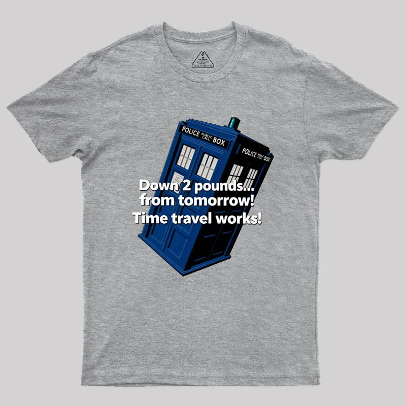 Down 2 Pounds From Tomorrow Geek T-Shirt - Image 4