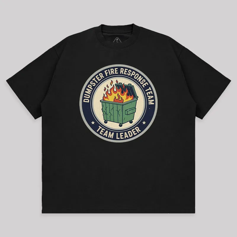 Dumpster Fire Response Team Unisex Oversized T-shirt - Image 2