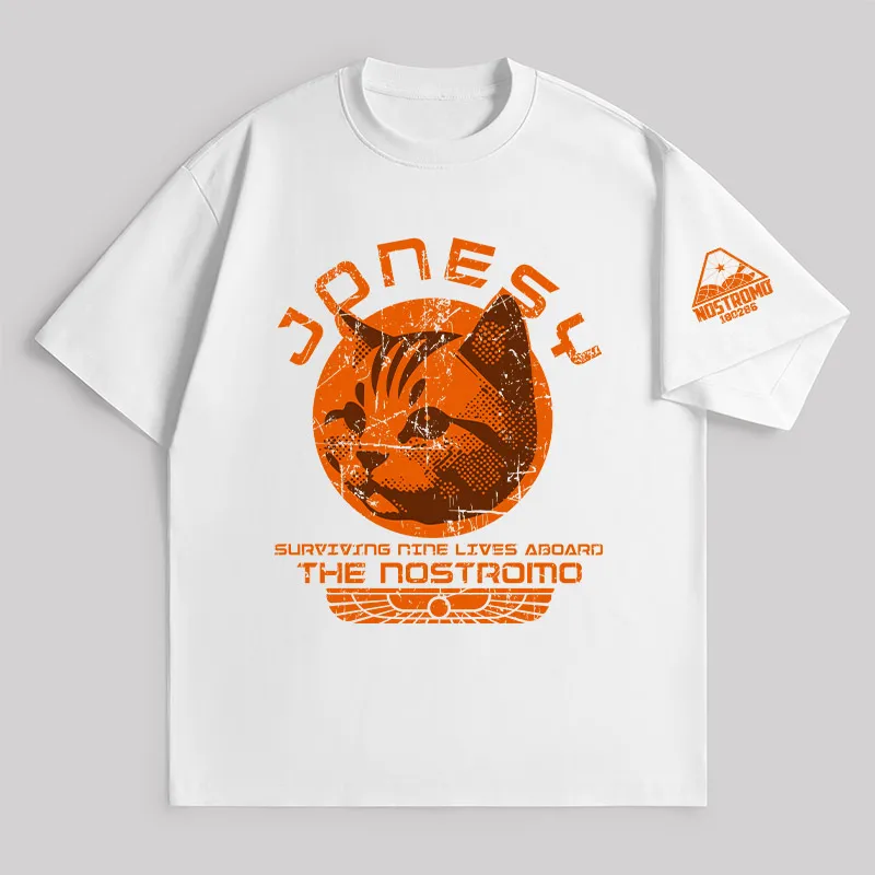Jonesy Surviving Nine Lives Aboard The Nostromo Unisex Oversized T-shirt - Image 3