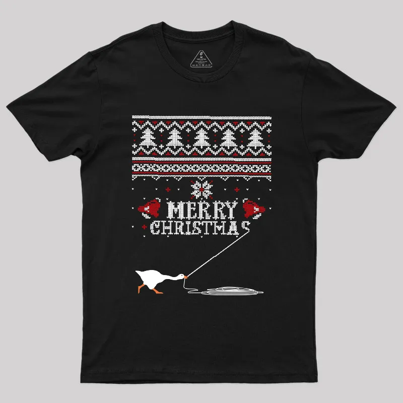 Merry Honked Christmas Funny Honk Goose T-Shirt
