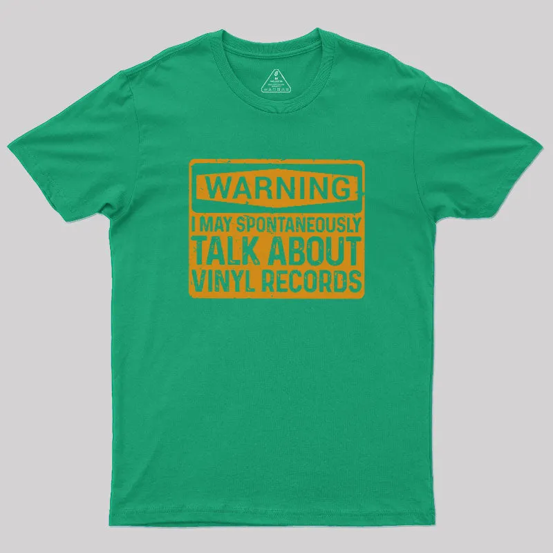 Vinyl Lovers Warning Geek T-Shirt - Image 7
