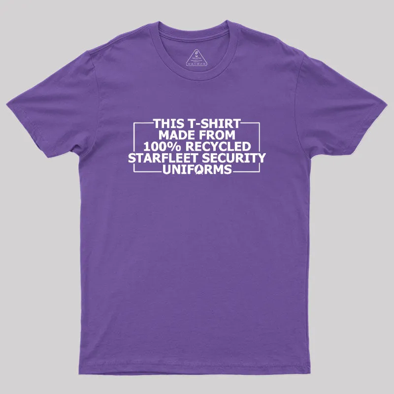100% recycled Starfleet Security Geek T-Shirt - Image 6
