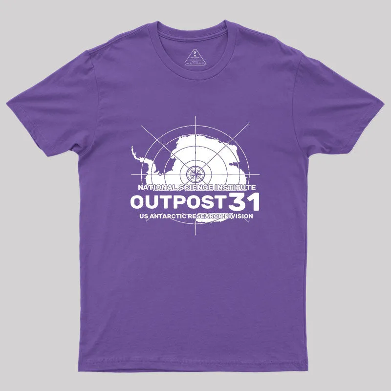 Outpost 31 Antarctic Research Division Geek T-Shirt - Image 6