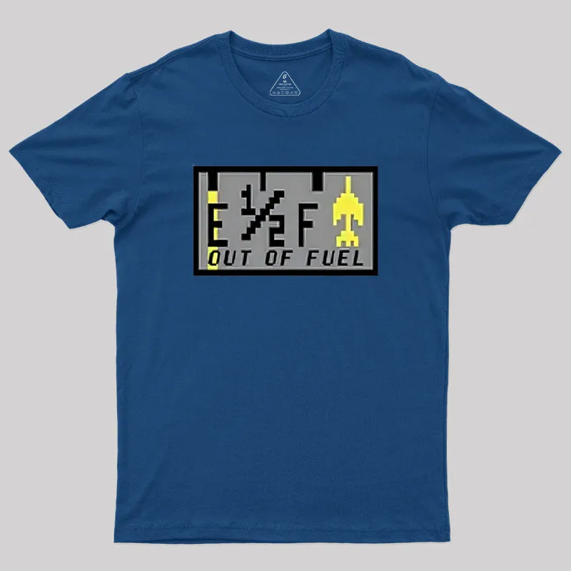 Out of Fuel Geek T-Shirt - Image 3