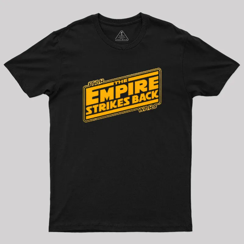 Alternative view of Empire Strikes Back Geek T-Shirt