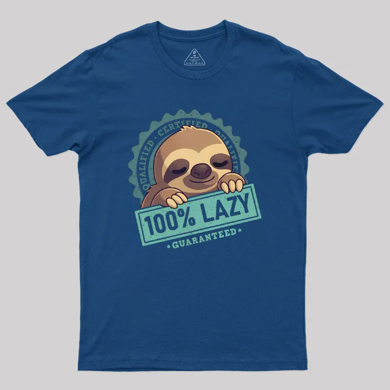 100% Lazy Geek T-Shirt - Image 2