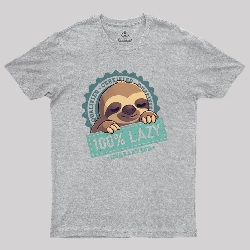 100% Lazy Geek T-Shirt - Image 4