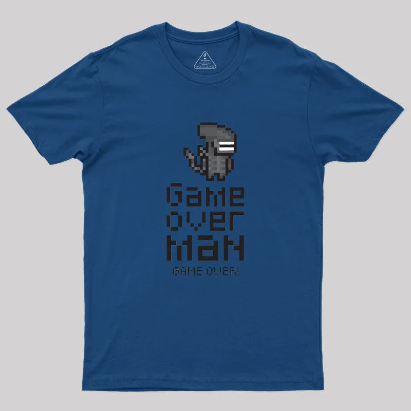 Alternative view of Game over man, game over! Alien Geek T-Shirt