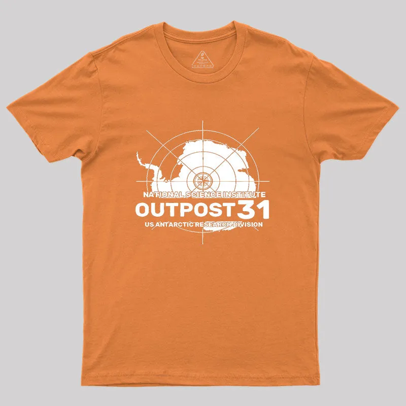 Outpost 31 Antarctic Research Division Geek T-Shirt - Image 7